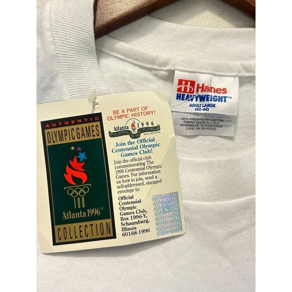 Vintage 1996 Atlanta Olympics Shirt Dead Stock NWT Unisex Large - Picture 5 of 5